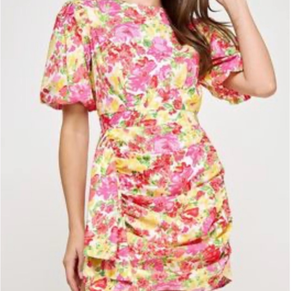 Floral Elegance Mini Dress